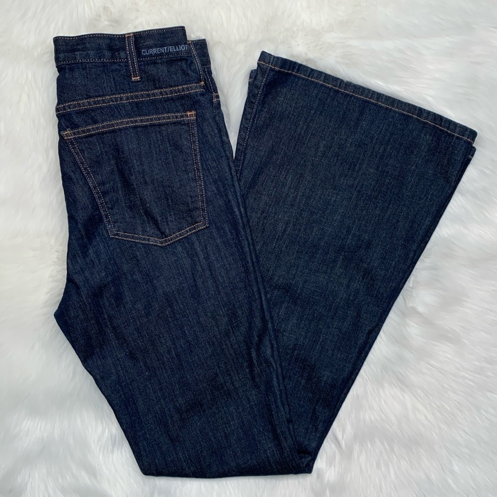 Current/Elliot High Rise Bell Jeans
